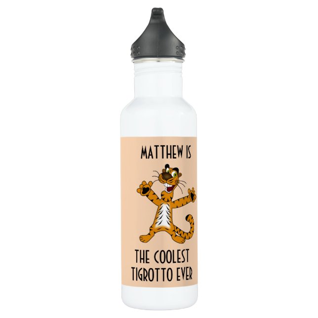 Garrafa O Menino de Aniversário Laranja Branco Mais Legal  (Direita)