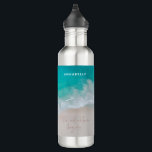 Garrafa O oceano de areia tropical personalizou o aventu<br><div class="desc">O oceano de areia tropical personalizado a aventura começa com design.</div>