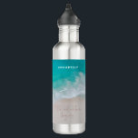 Garrafa O oceano de areia tropical personalizou o aventu<br><div class="desc">O oceano de areia tropical personalizado a aventura começa com design.</div>