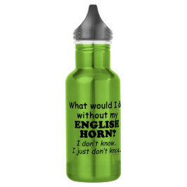 Garrafa O que eu faria, Inglês Horn