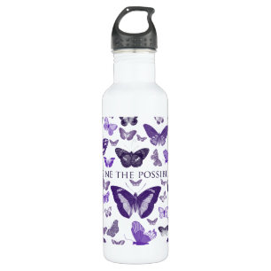 Garrafa O roxo imagina borboletas