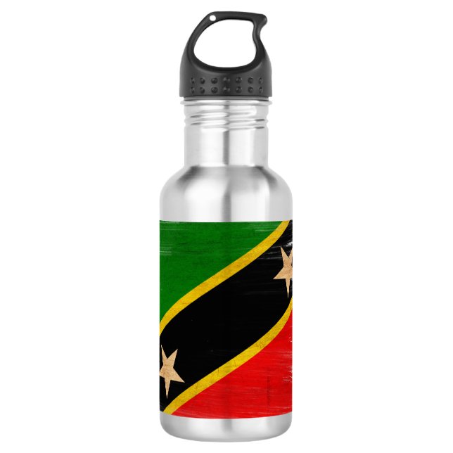 Garrafa O santo Kitts Nevis embandeira (Frente)