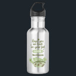 Garrafa Obtenha bons desejos e simpatia personalizada<br><div class="desc">Não há melhor maneira de animar seu amigo ou membro da família com algum humor quando não estão bem e desejando que eles fiquem bem logo do que esta garrafa de água fofa com uma tartaruga nas costas e as palavras "Espero que você esteja de volta aos pés" Adicione um...</div>