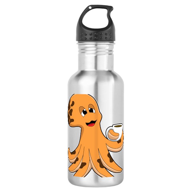 Garrafa Octopus com Taça de Café (Frente)