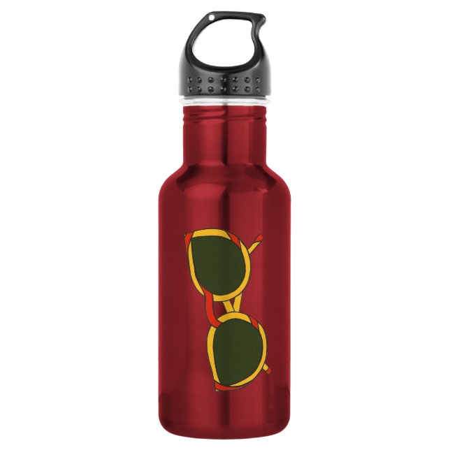 Garrafa Óculos de sol em amarelo e vermelho em (Frente)