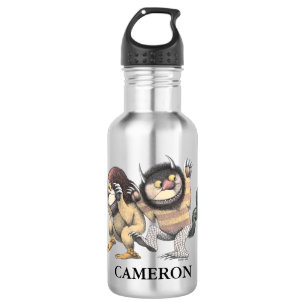 Garrafa Onde estão as coisas selvagens Adicione seu nome