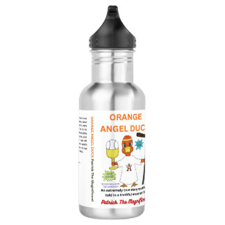 Garrafa Orange Angel Duck Water Bottle