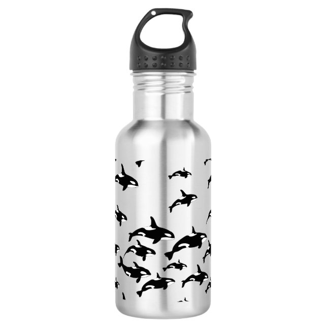 Garrafa Orca Killer Whales Marine Willife Graphic Impressã (Frente)