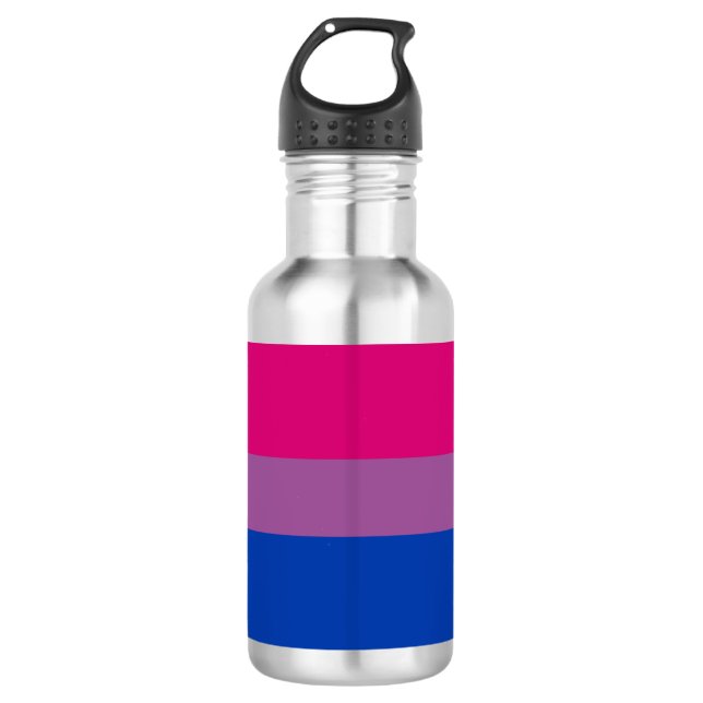 Garrafa Orgulho Bissexual (Bandeira Bi) (Frente)