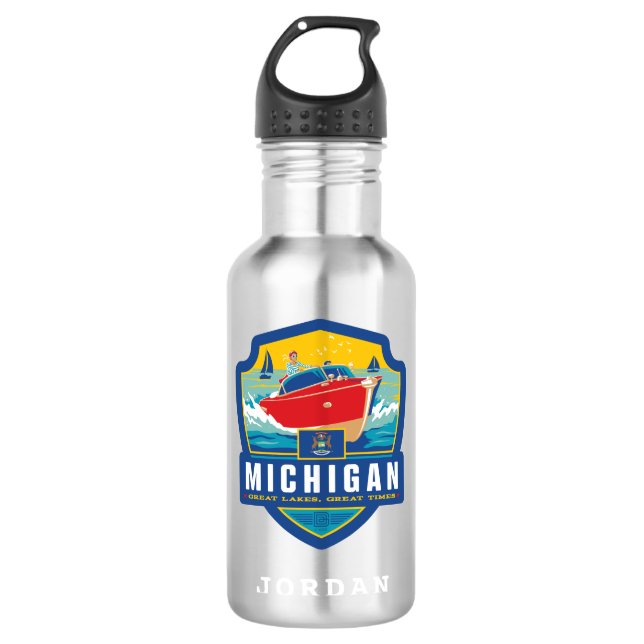 Garrafa Orgulho | Michigan do estado (Frente)