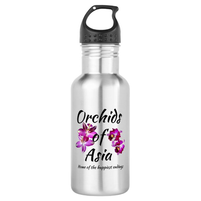 Garrafa Orquídeas da Ásia (Frente)