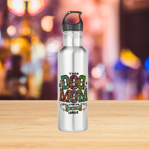 Garrafa Osso de Mãe de Cachorro com Padrão de Remendo de L