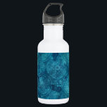 Garrafa Padrão de Aquarela da Turquesa Elegante Mandala<br><div class="desc">Padrão De Aqua Blue Mandala Floral De Aqua Turquesa Espiritual Elegante.</div>