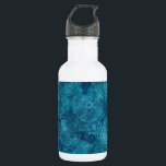 Garrafa Padrão de Aquarela da Turquesa Elegante Mandala<br><div class="desc">Padrão De Aqua Blue Mandala Floral De Aqua Turquesa Espiritual Elegante.</div>