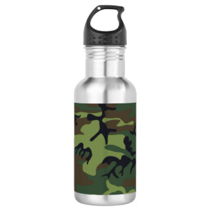 Garrafa Padrão de Camuflagem Verde, Padrão Militar, Exérci