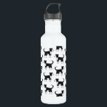 Garrafa Padrão de Cão-de-Ovelha Coca-Collie da Fronteira G<br><div class="desc">Um adorável cão-pastor negro e branco da Welsh Border Collie. Estes cães de trabalho maravilhosos e inteligentes são excelentes para amantes de os animais.</div>