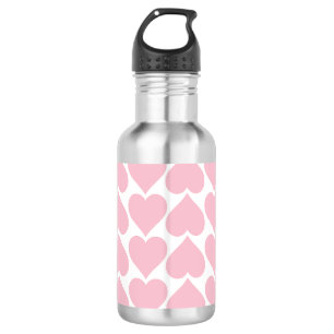Garrafa Padrão de Corações Rosa, Romântico, Amor