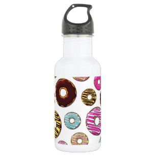 Garrafa Padrão de Donuts, Donuts Coloridos, Confeitos