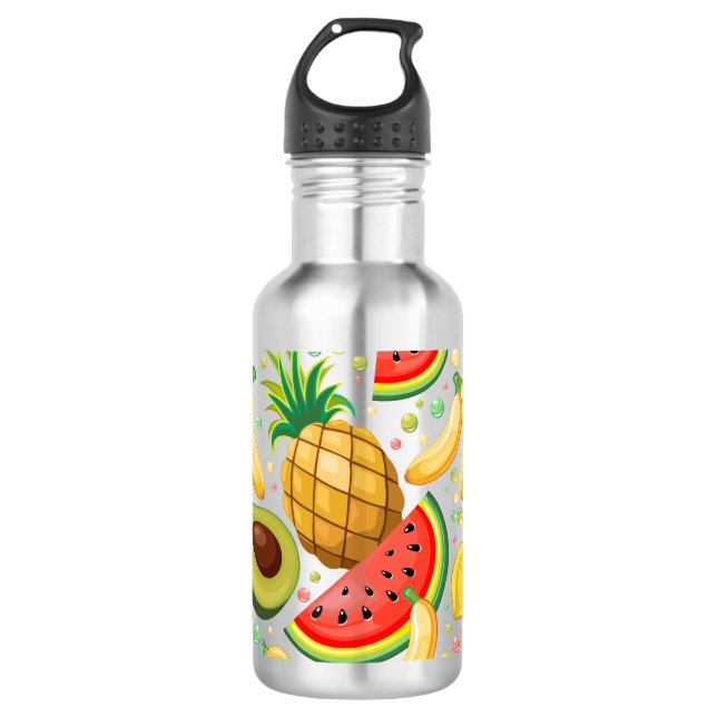 Garrafa Padrão de Frutas de Verão Fresco (Frente)