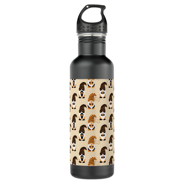 Garrafa Padrão De Gnomos, Gnomos Halloween Trick Ou Tratat (Frente)