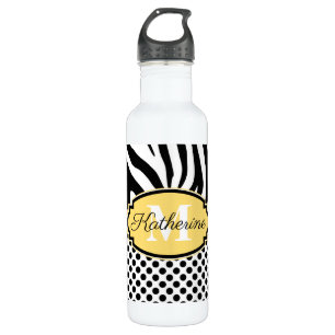 Garrafa Padrão de Impressão e Pontos de Zebra