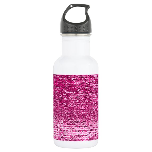 Garrafa Padrão de mosaico rosa (Frente)