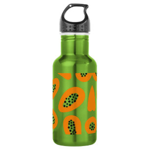 Garrafa Padrão de Papaya Elegante Monograma