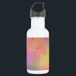Garrafa Padrão de Sereia do Ombre Pastel Colorido Divertid<br><div class="desc">Legal Scales de Sereia de Mama Rosa,  Roxo,  Teal e Laranja com Padrão de Folha de Ouro. Esta impressão de sereia divertida é perfeita para um Presente de Sereia de Aniversário sob o mar.</div>