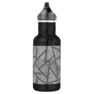 Garrafa padrão do mosaico da cinza