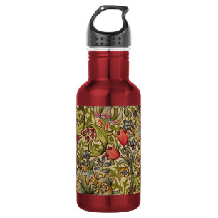 Garrafa Padrão Floral Antigo Lírio Dourado de William Morr