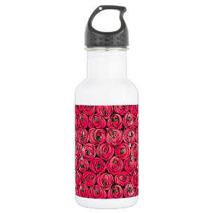 Garrafa Padrão Floral Art Nouveau Rosa Rennie Mackintosh