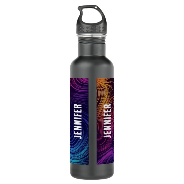 Garrafa Padrão Legal dos círculos de vibração e espirros (Verso)