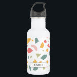 Garrafa Padrão pastel moderno de terrazzo<br><div class="desc">Pastel terrazzo design moderno. Totalmente personalizável: você pode alterar as cores do padrão se quiser.</div>