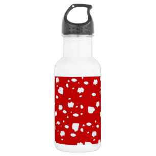 Garrafa padrão ponto com toadstool vermelha