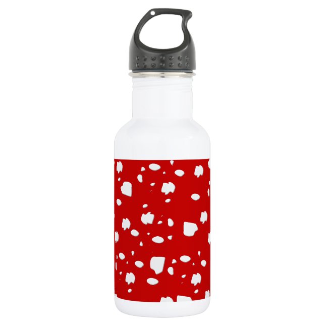 Garrafa padrão ponto com toadstool vermelha (Frente)
