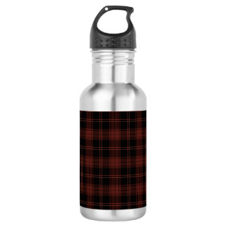Garrafa Padrão Quente Vermelho, Xadrez Preta (Tartan)