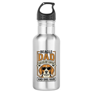 Garrafa Pai Beagle Energizado por Café e Camisa de Cabelo