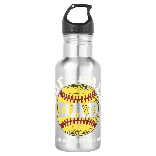 Garrafa Pai de Softball como um Baseball mas com bolas mai (Frente)