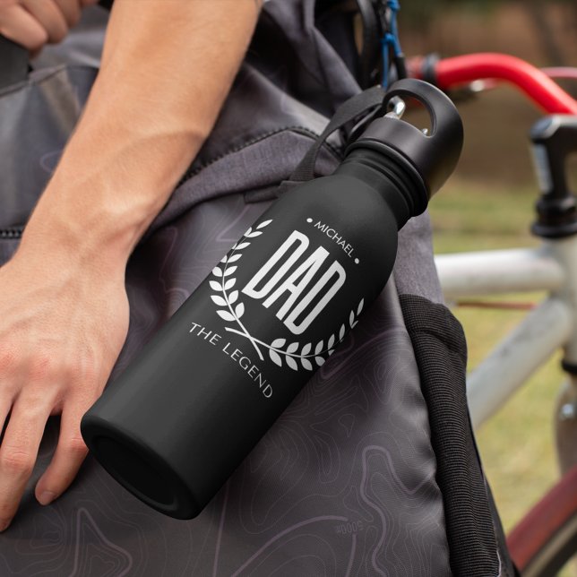 Garrafa Pai Escuro O Dia de os pais Da Legenda Personaliza (Criador carregado)
