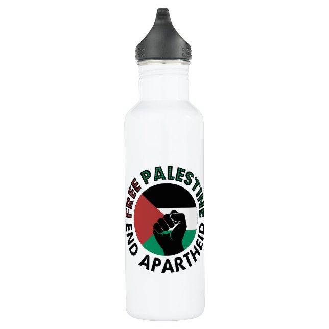 Garrafa Palestina Livre Termina Apartheid Bandeira Palesti (Direita)