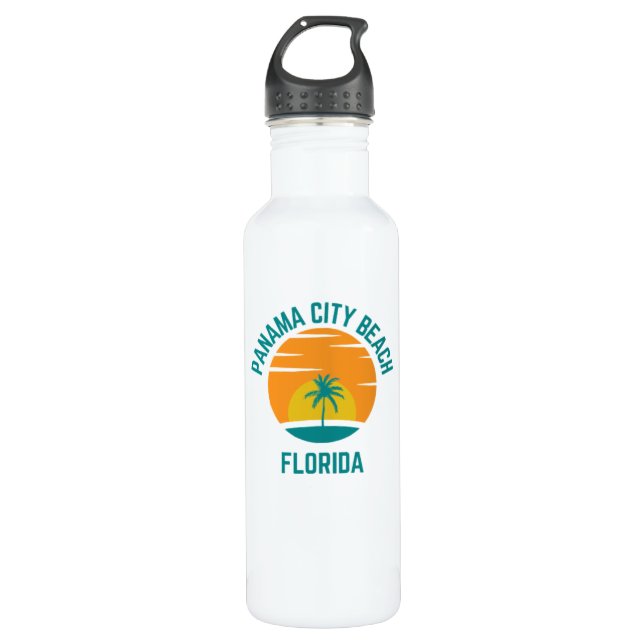 Garrafa Panama City Beach Florida Water Bottle (Frente)