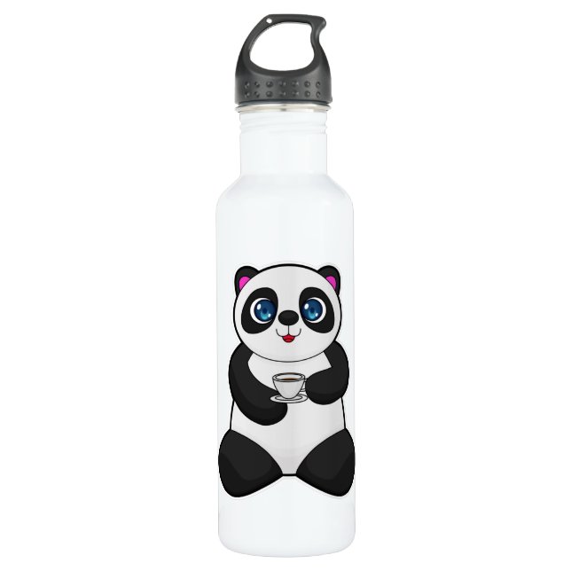 Garrafa Panda com Taça de Café (Frente)