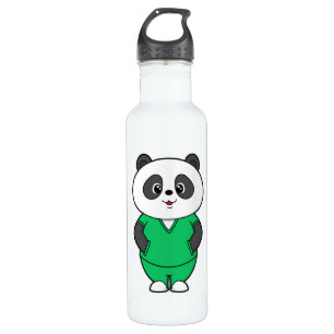 Garrafa Panda como enfermeira com Smock