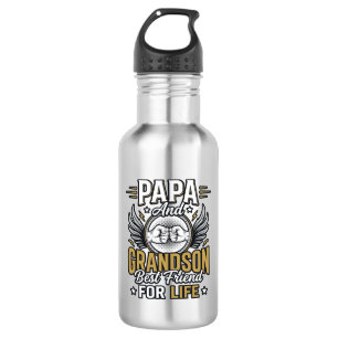 Garrafa Papai e Neto Melhor Amigo Para Sempre Camisa Des