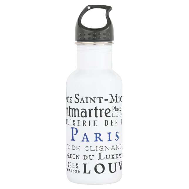 Garrafa Paris e seus marcos (Frente)