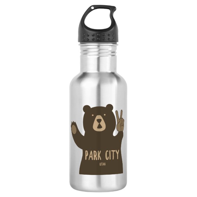 Garrafa Park City Utah Peace Bear (Frente)