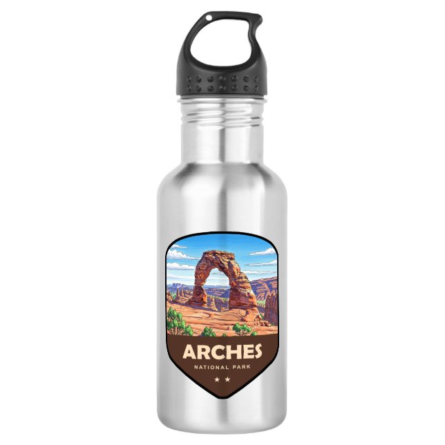 Garrafa Parque Nacional Arches Utah Escudo (Frente)