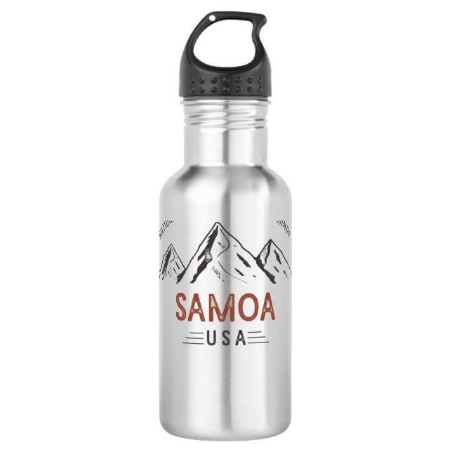 Garrafa Parque Nacional Vintage de Samoa Americana (Frente)