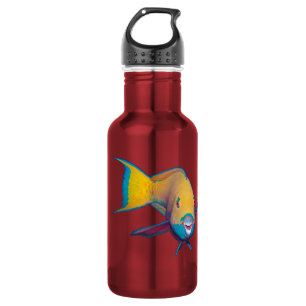 Garrafa Parrotfish - Design abstrato - Corte da foto  