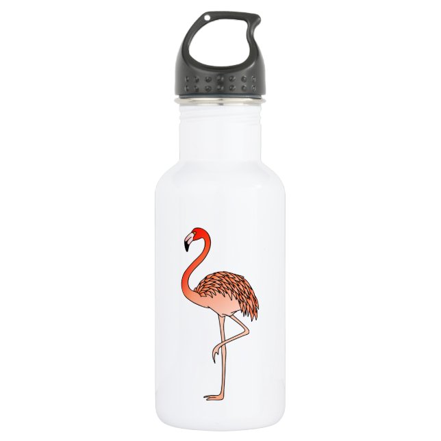 Garrafa Pássaro Flamingo Rosa Lineart-57667 (Frente)